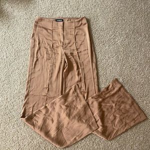 Express satin flare pants